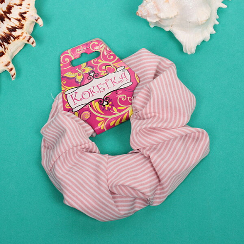 Резинка для волос Collection School, принт полоска, микс 6 цветов, d-10см_8