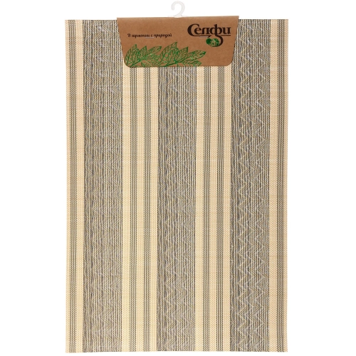 Салфетка на стол 30*45см "Жаклин" плетеная, коричневый