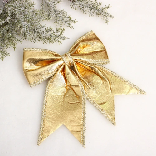 Бант на ёлку "Нежность" 19*22*8 см, Шампань