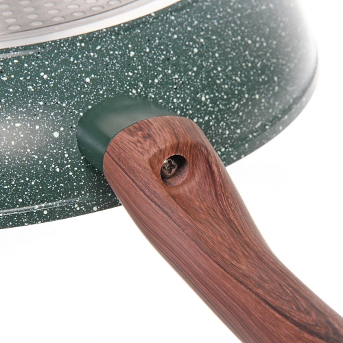 Сковорода BAROLY GREEN 22см индукционная каменная крошка, бакелитовая ручка_6