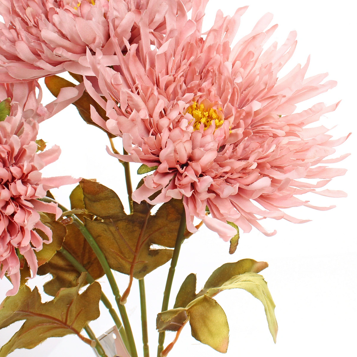 Искусственные цветы "Хризантема" 45см 5 цветков розовый