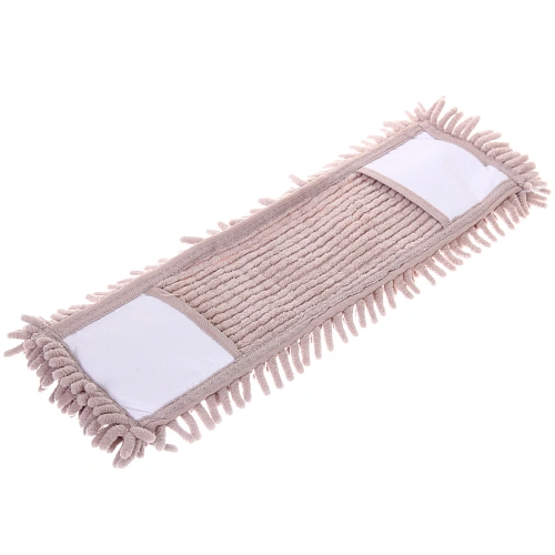 Сменная насадка для швабры микрофибра 40 см Селфи (100 гр) букли бежевая_5