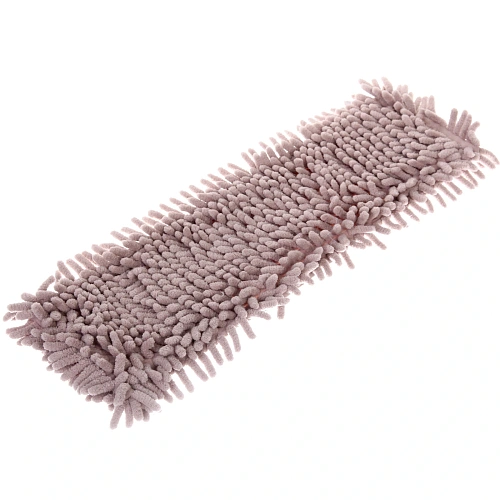 Сменная насадка для швабры микрофибра 40 см Селфи (100 гр) букли бежевая_4