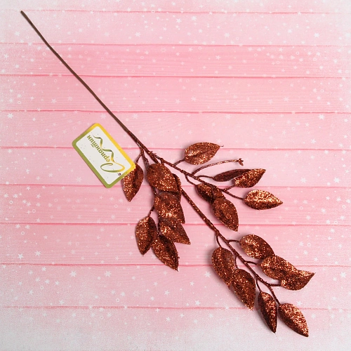 Ветка декоративная Изысканный блеск, Шоколад_4