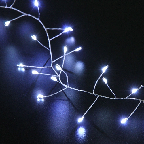 Гирлянда для дома 5,0 м 350 ламп LED  Мишура, IP-40, Белый_3