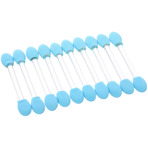 Аппликаторы для макияжа 10шт ЭФФЕКТО, цвет голубой, 6см_6