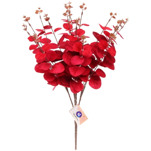 Искусственные цветы "FLOWERS MAGIC" 50см Эвкалипт красный
