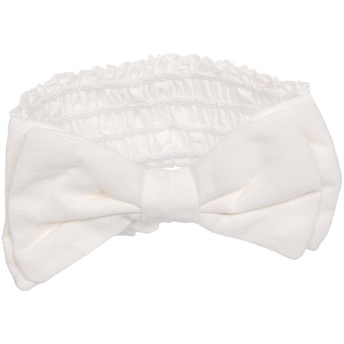 Повязка на голову косметическая ДАЙМОНД РУШ, бантик, цвет белый, пудровый, небесный и лиловый, 207см (ZIP пакет)_13