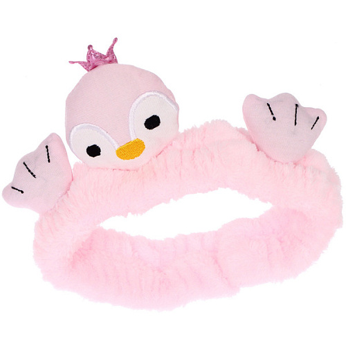 Повязка на голову косметическая ДАЙМОНД РУШ, цвет лавандовый, пудровый, небесный и серый, 2055см (ZIP пакет)_11