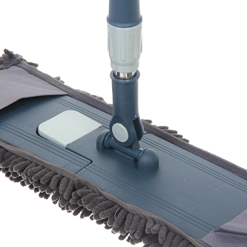 Швабра Селфи с насадкой из микрофибры, насадка 150гр ,букли Gray _6