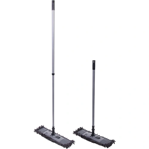 Швабра Селфи с насадкой из микрофибры, насадка 100гр букли Gray 