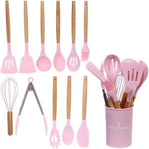 Набор кухонных принадлежностей  12шт "Felicità" розовый