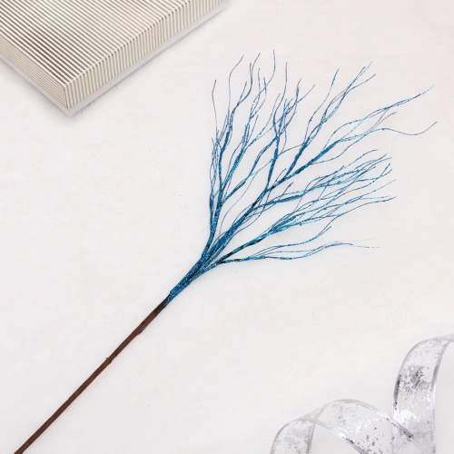 Ветка декоративная "Нежность" 77 см, Голубой