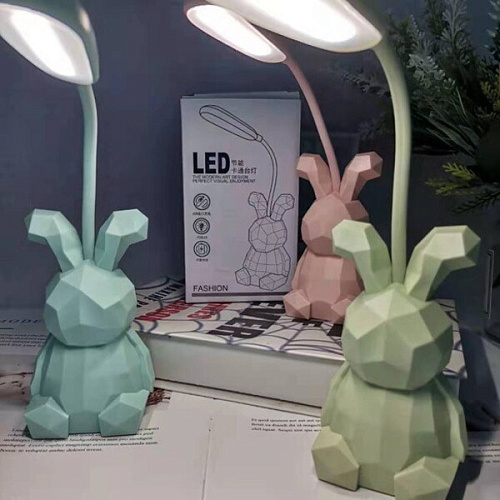 Светильник настольный Prizma-Зайчик LED цвет розовый USB_15