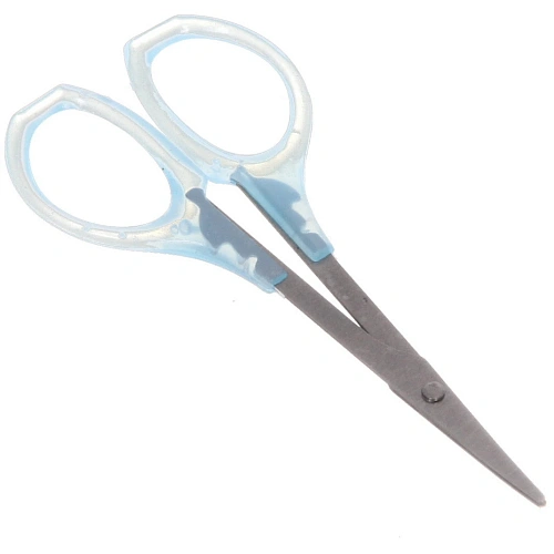 Ножницы маникюрные в пакете Ультрамарин, прямые, пластиковые ручки, 9см_11