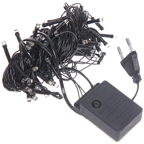 Гирлянда для дома НИТЬ 3 м 20 ламп LED черный пров,8 реж, IP-20, Белый (ПЕРВАЯ ЦЕНА)_8