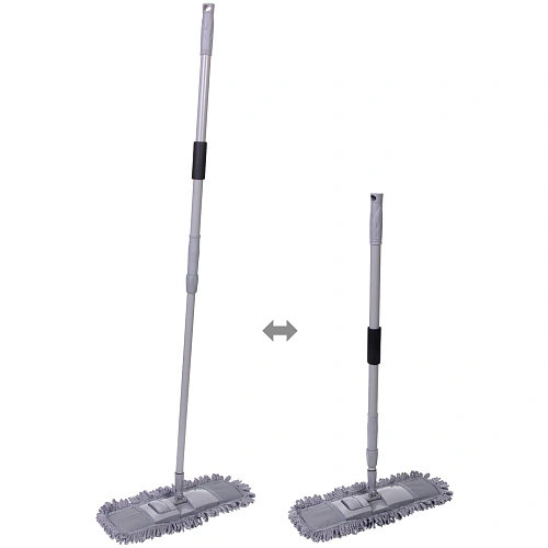 Швабра Селфи с насадкой из микрофибры, насадка 120гр Gray 