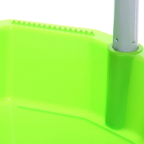 Набор для уборки, щетка для пола с совком зеленый_11