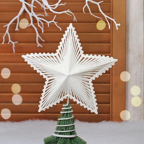 Звезда на ёлку 20*23 см "Волшебница", Белый
