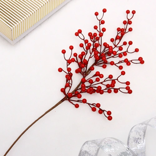 Ветка декоративная "Рябиновое богатство" 85 см