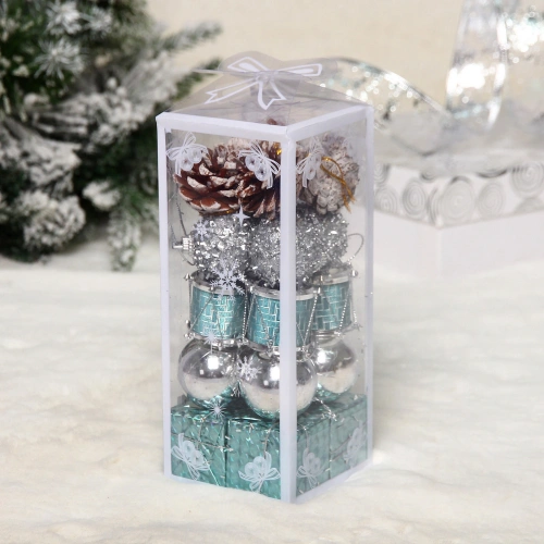 Набор украшений "Magic" 4 см , Серебро, синий