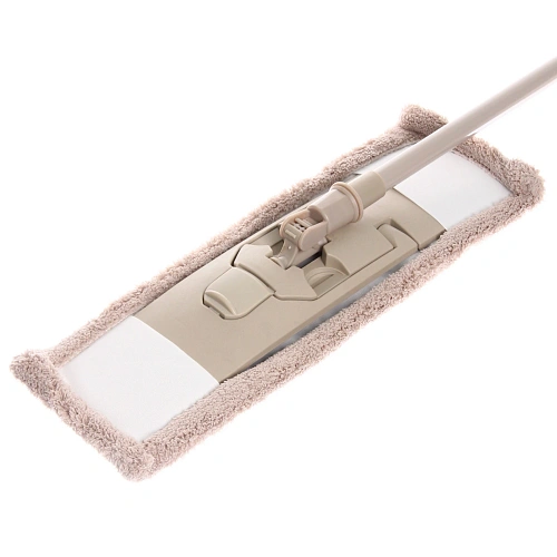 Швабра Селфи с насадкой из микрофибры бежевая  насадка 65гр_7