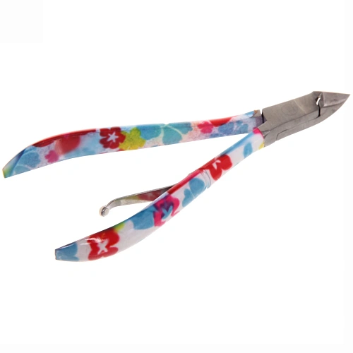 Кусачки для кутикулы, на блистере Ультрамарин, одна пружина, цвет микс, 10см_9