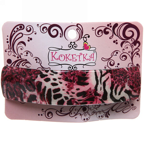 Заколка автомат Calista - Grace, прямоуг, 6 цветов, 92,5см (Кокетка)_5